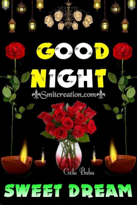 Good Night Red Roses Pot