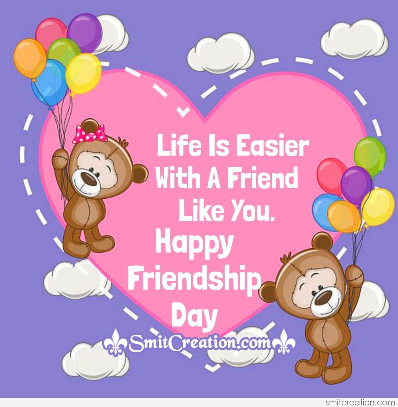Happy Friendship Day Dear Friend - SmitCreation.com