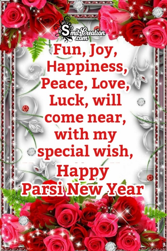 Happy Parsi New Year Greeting Card