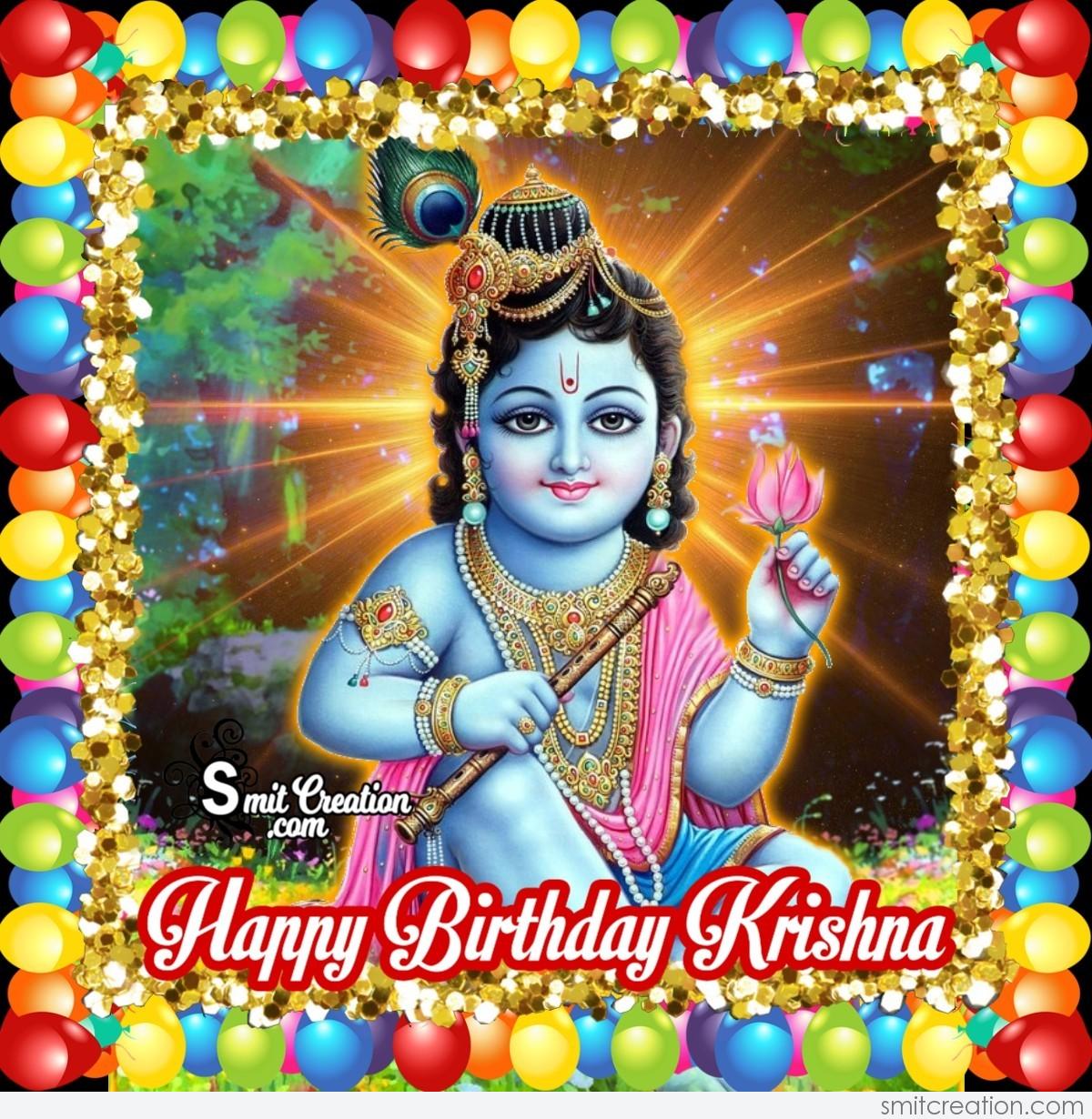 Happy Birthday Krishna Image for Dp - SmitCreation.com