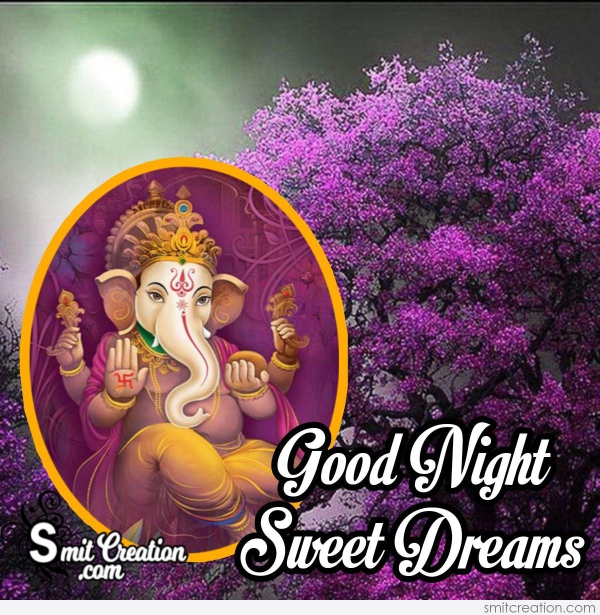 Ganesha Good Night Sweet Dreams - SmitCreation.com