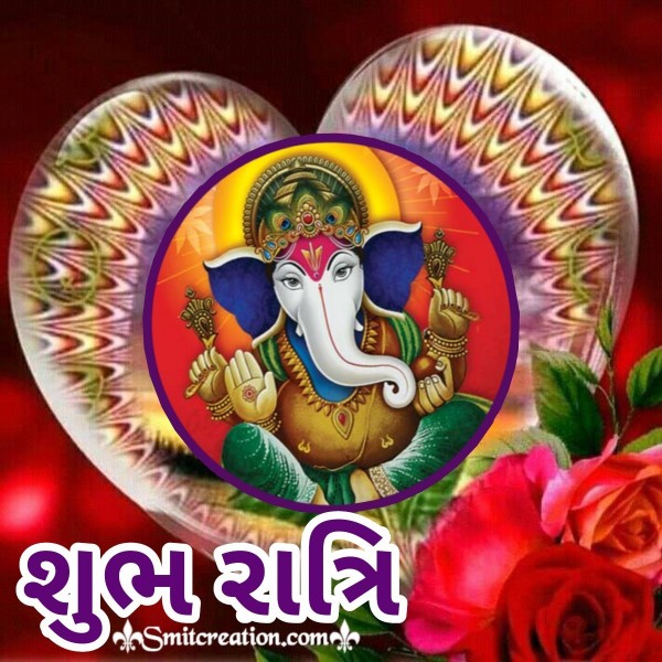 Ganesha Shubh Ratri Gujarati Pic