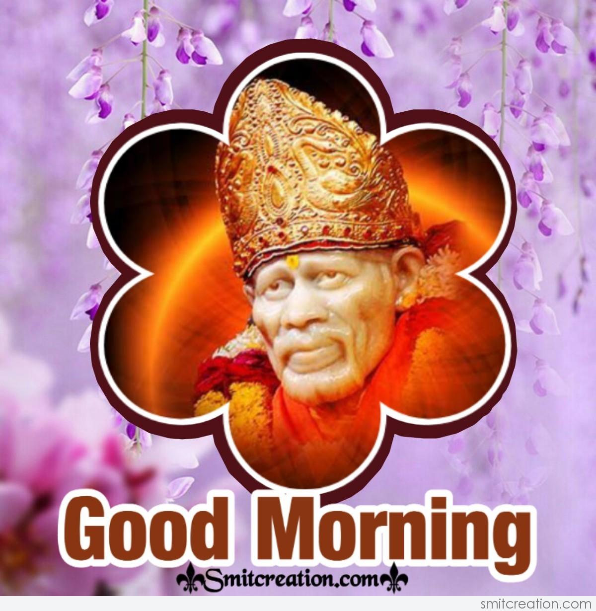 Good Morning Sai Baba Pic - SmitCreation.com