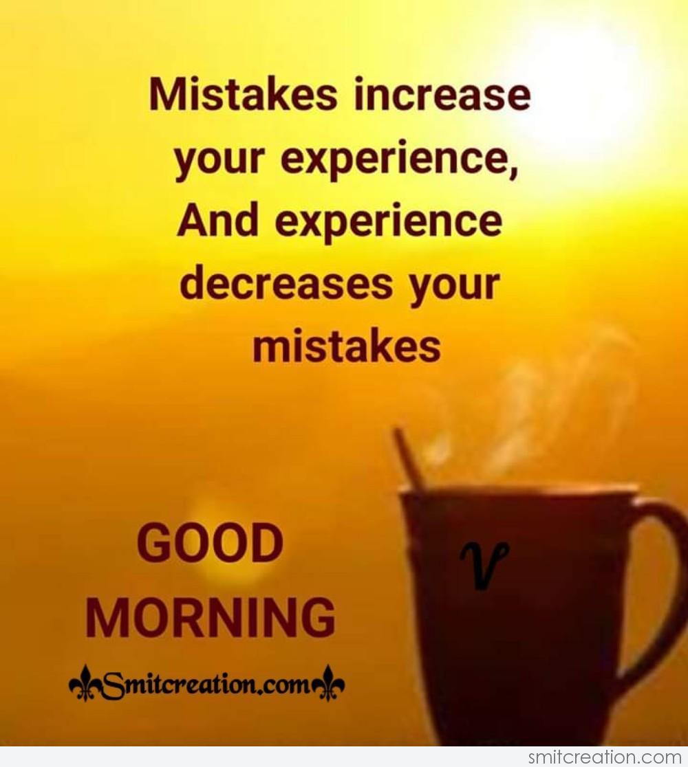 Good Morning Quote On Mistakes - SmitCreation.com