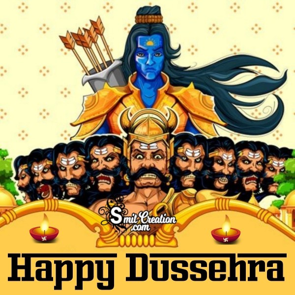 Happy Dussehra Ram Ravan Image