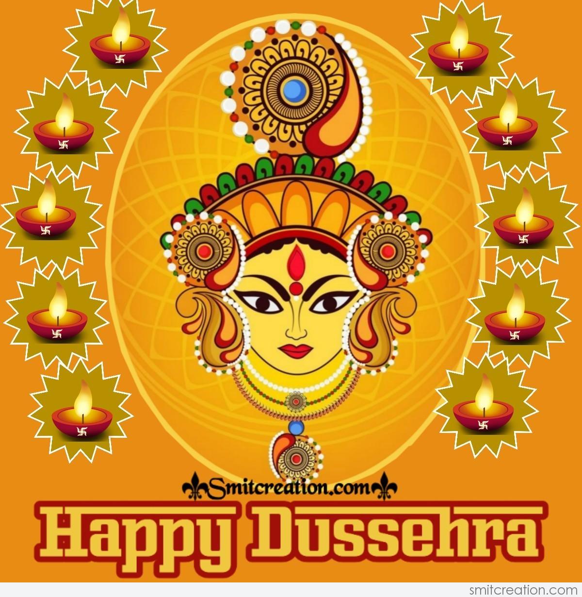 Happy Dussehra Durga Image - SmitCreation.com