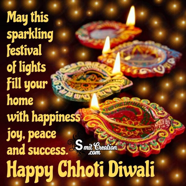 Happy Chhoti Diwali Sparkling Wishes