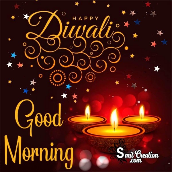 Good Morning Happy Diwali Card