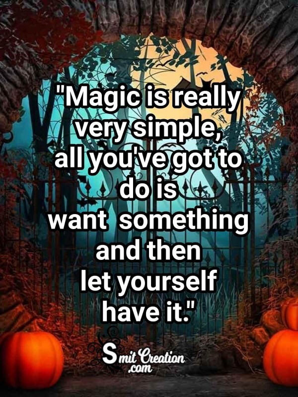Halloween Quote On Magic