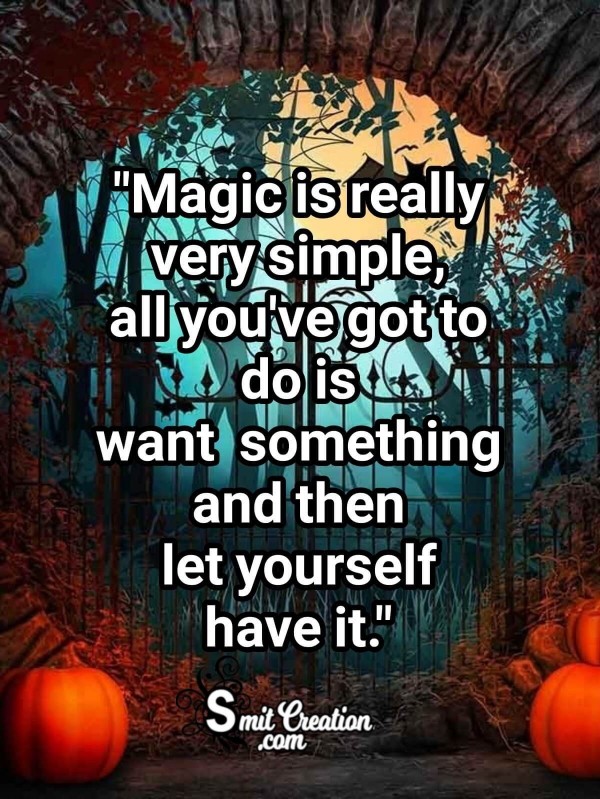 Halloween Quote On Magic