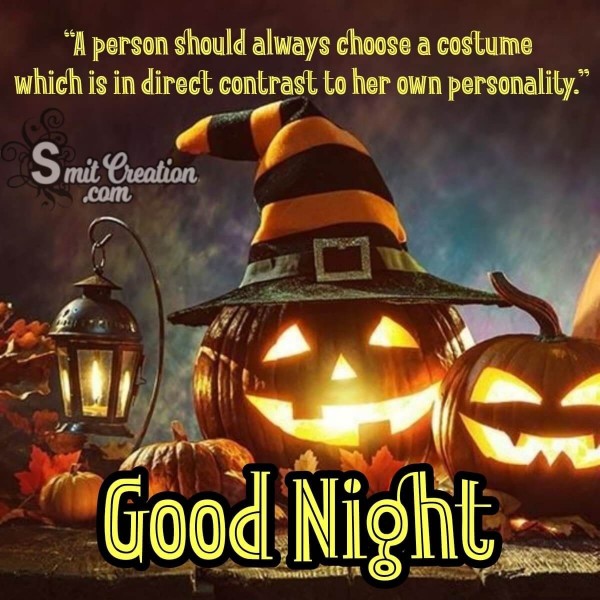 Good Night Halloween Quote