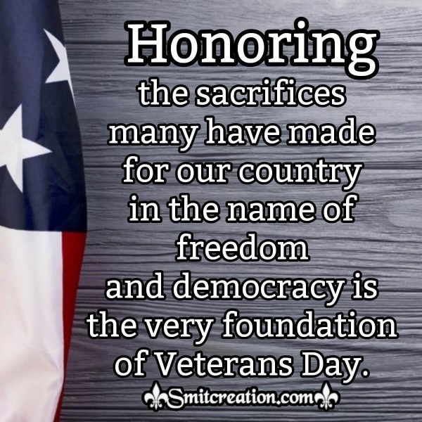 Honouring The Sacrifice On Veterans day