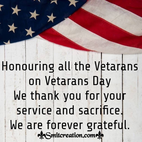 Veterans Day Thank You Message