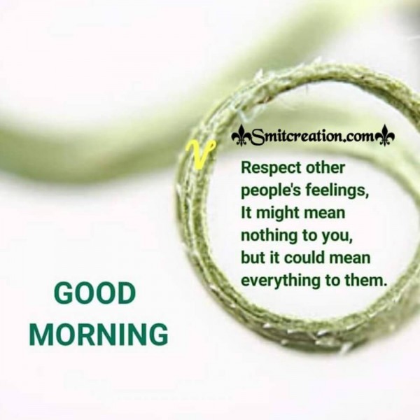 Good Morning Quote On People’s Feelings