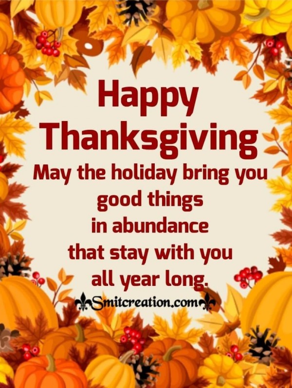 Happy Thanksgiving Wish For Everyone