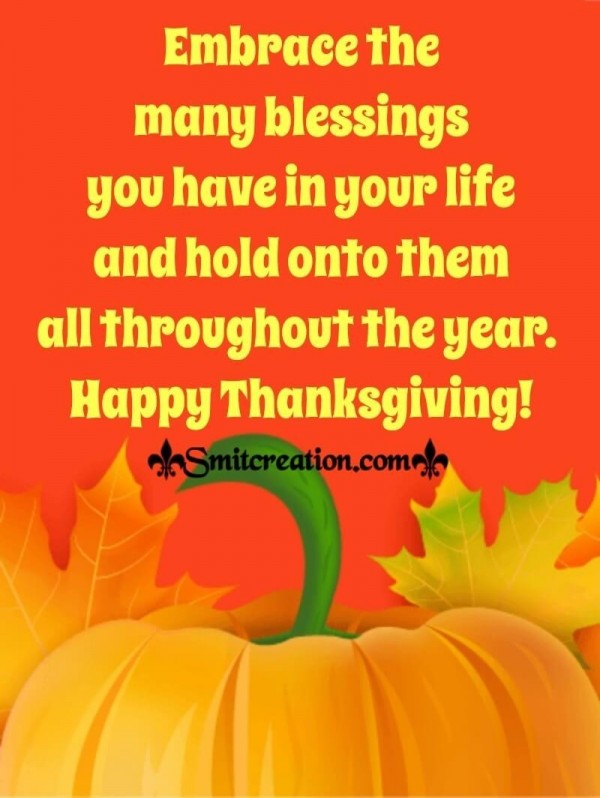 Thanksgiving Blessings For Whatsapp