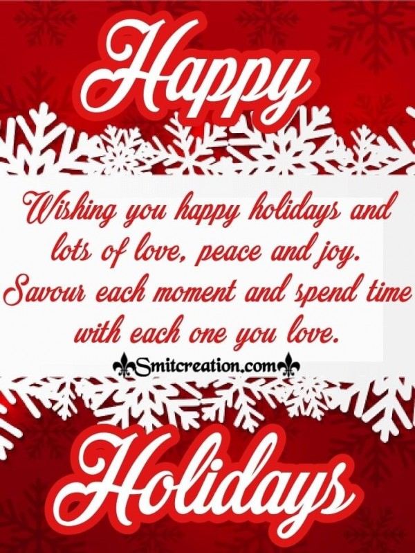 Wishing You Happy Holidays