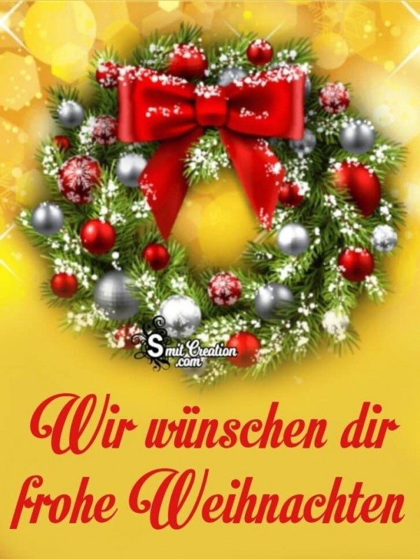 Wir wünschen dir frohe Weihnachten