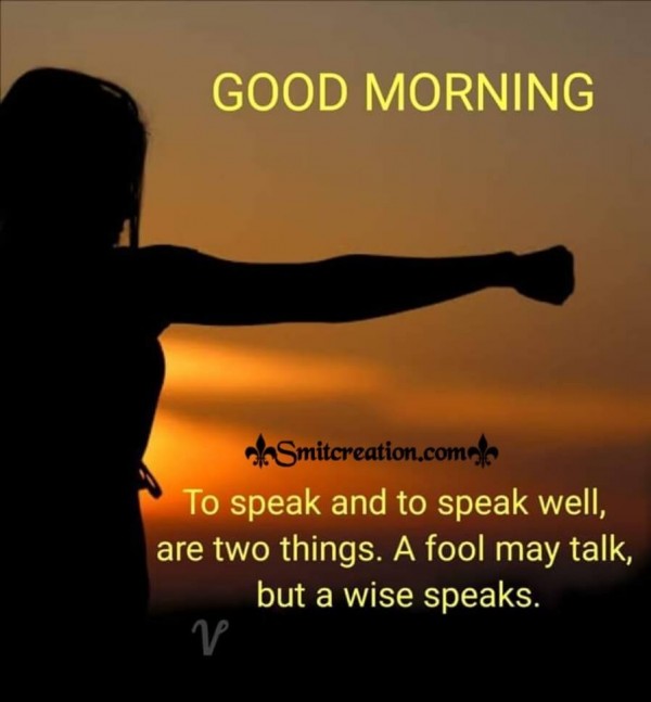 Good Morning Quote On Speak