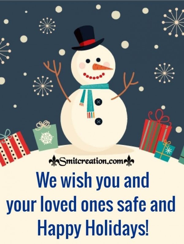 Happy Snowman Happy Holidays Card