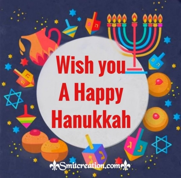 Wish You A Happy Hanukkah Card
