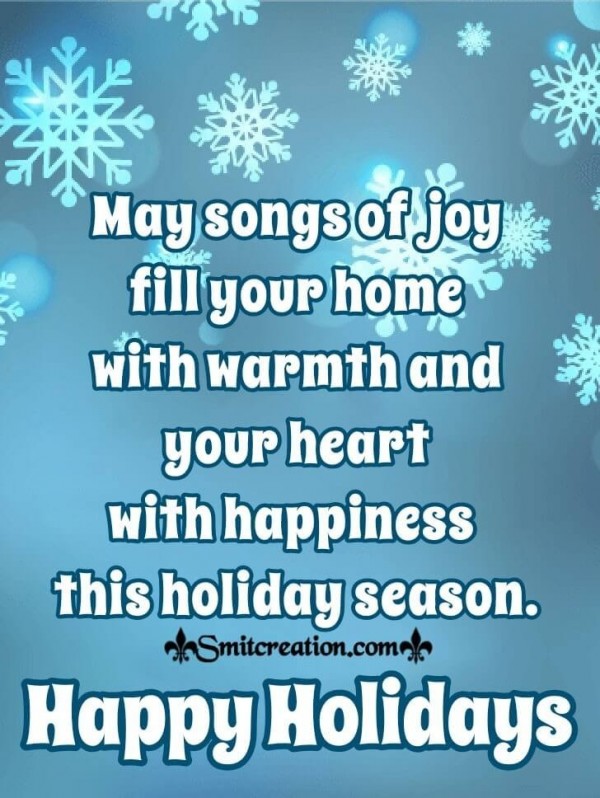 Happy Holidays Snowflake Season’s Greetings