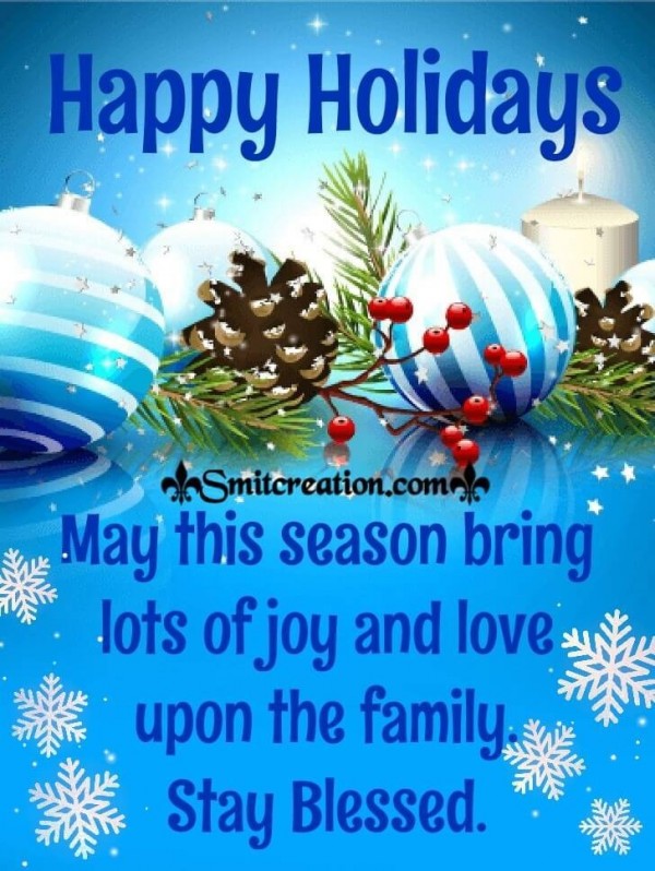 Wish You Have Happy Holidays Greetings Card