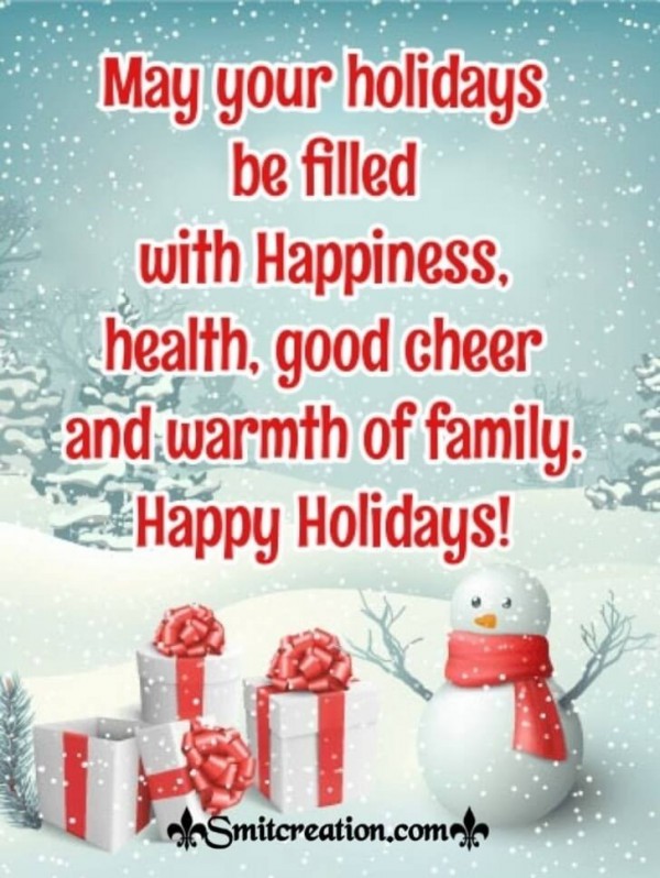 Happy Holidays Wishes For Friend