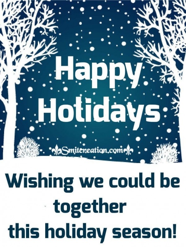 Happy Holidays Snow Season’s Greetings Card