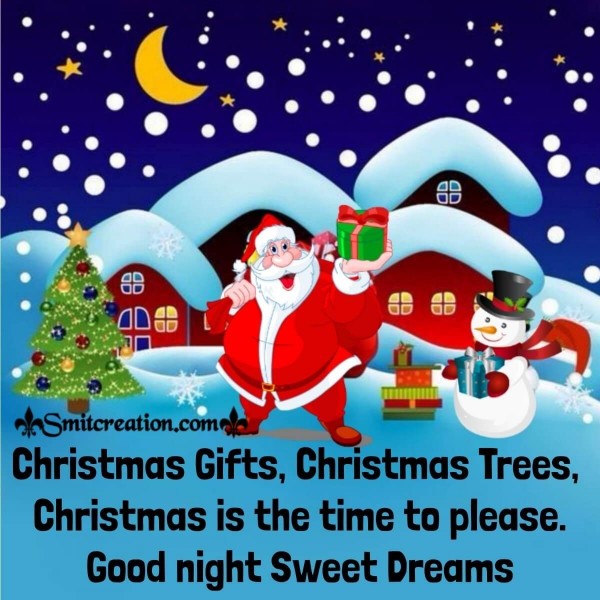 Good Night Christmas Gifts Card