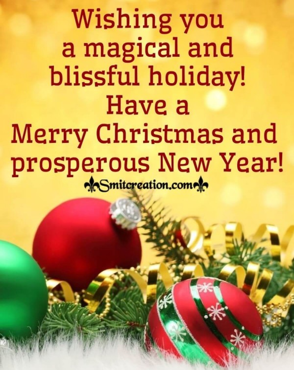 Merry Christmas And Prosperous New Year!