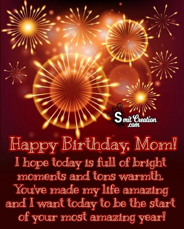 Amazing Happy Birthday Card For Mom