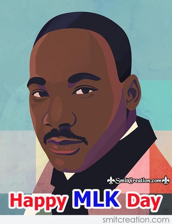 Dr. King Illustrated Happy Mlk Day Card