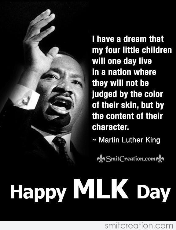 Dr. King Speech Happy Mlk Day