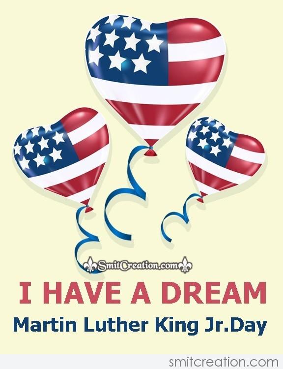 Three Balloons Martin Luther King Day Card