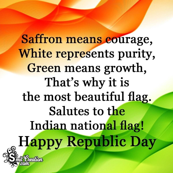 Happy Republic Day Tricolour Card