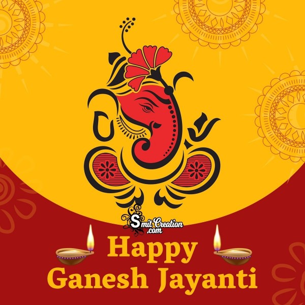 Happy Ganesh Jayanti Creative Card