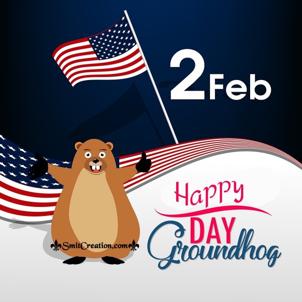 February 2nd Happy Groundhog Day Card