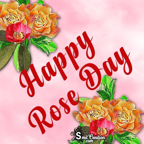 Happy Rose Day Pink Card
