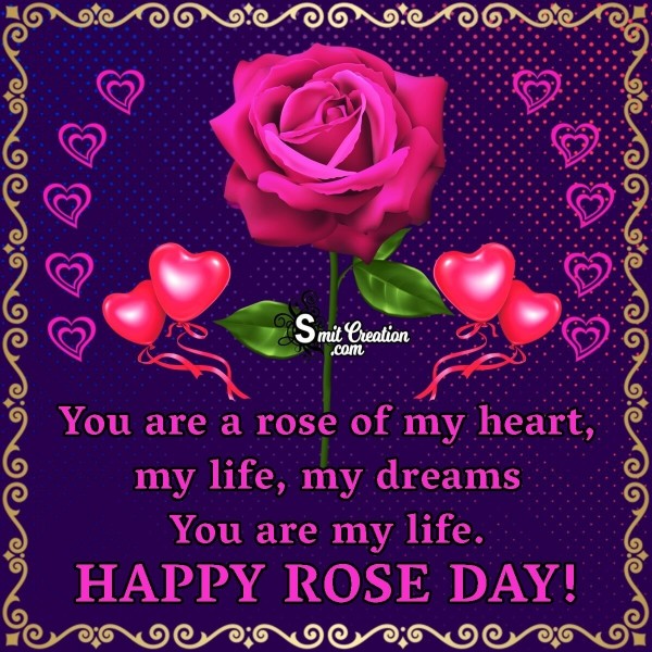 HAPPY ROSE DAY TO MY SWEET HEART