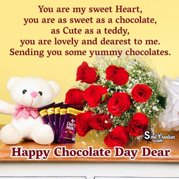 Happy Chocolate Day Dear
