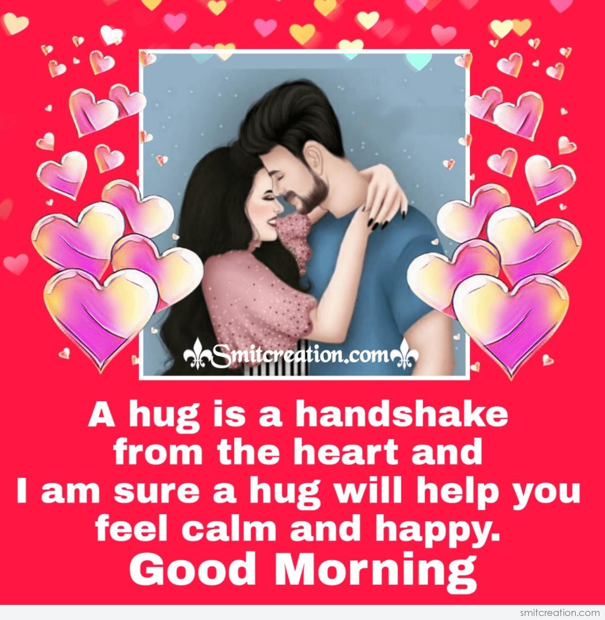 Good Morning Hug Quote - SmitCreation.com