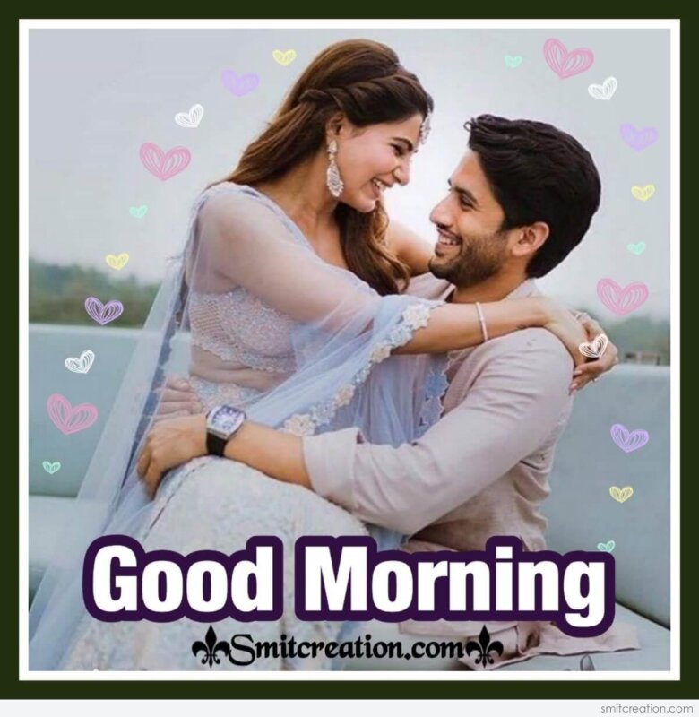 Good Morning Hugging Couple Pic - SmitCreation.com