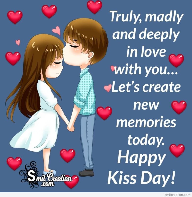Happy Kiss Day My Dear - SmitCreation.com