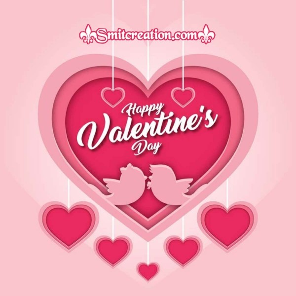 Happy Valentines Day Love Birds Card