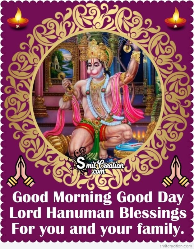 Good Morning Lord Hanuman Blessings Smitcreation Com