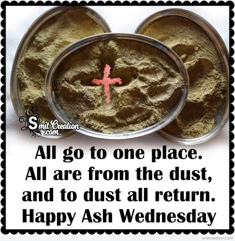Ash Wednesday Images With Quotes / Ash Wednesday Wishes Image Card With