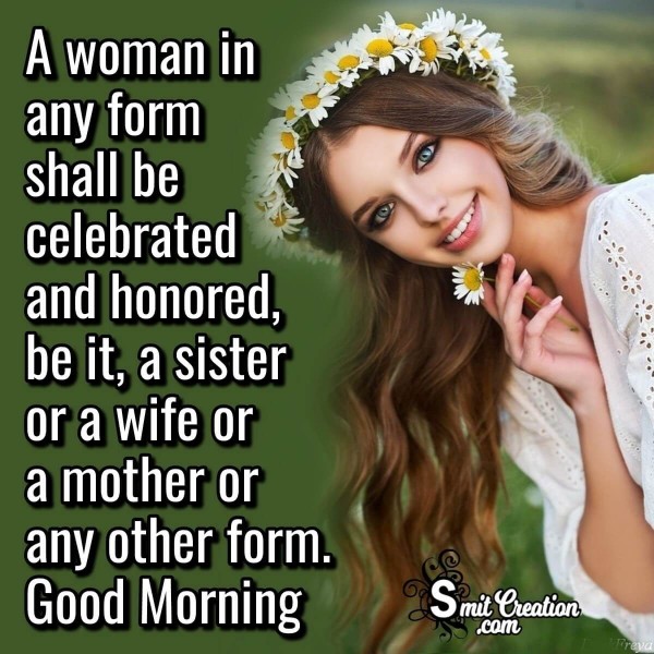 Good Morning Quote For All Woman