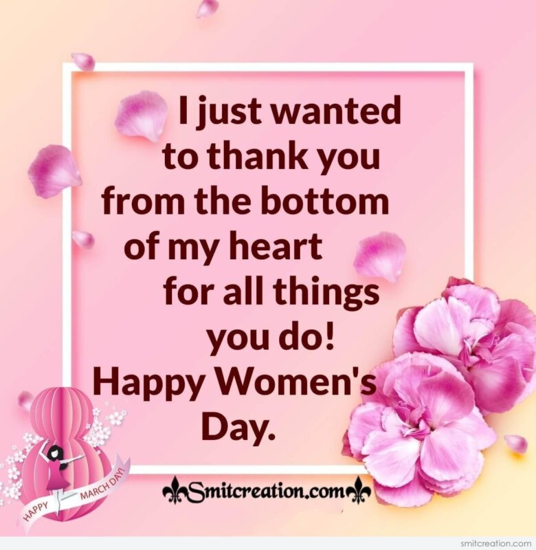 Happy Women’s Day Thank You Card