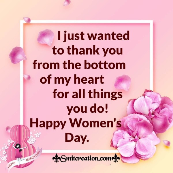 Happy Women’s Day Thank You Card